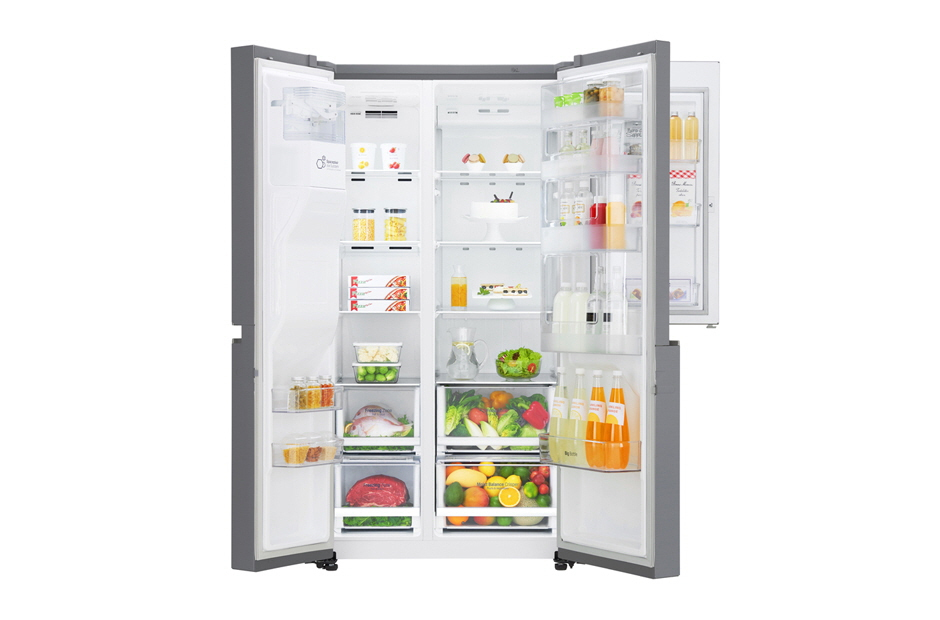 LG GSJ760PZXV side-by-side køle-fryseskab Fritstående 625 L F Rustfrit stål LG GSJ760PZXV side-by-side køle-fryseskab Fritstående 625 L F Rustfrit stål